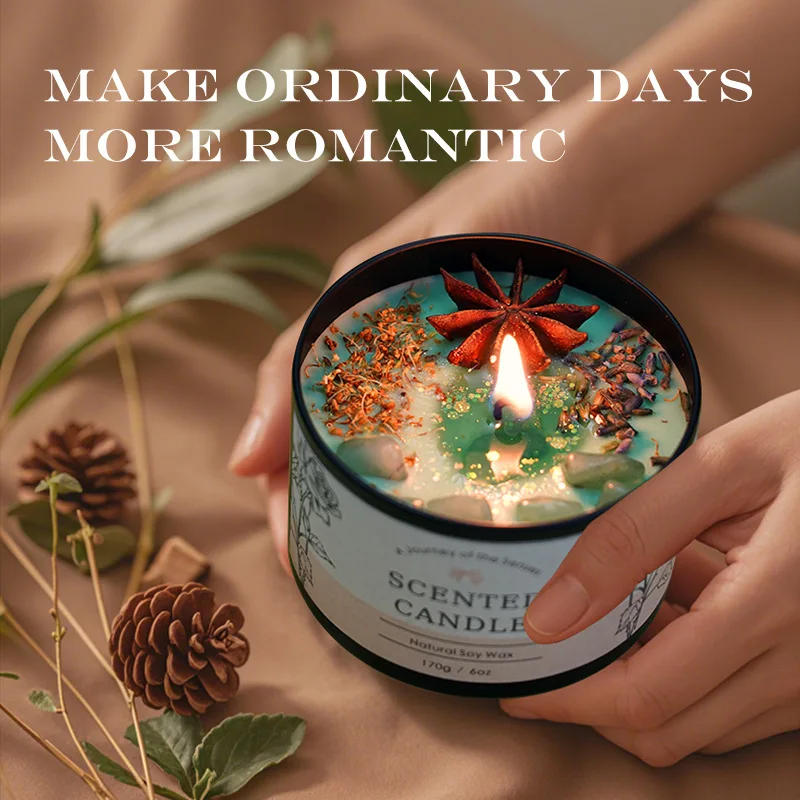 Home Fragrances - Creative Crystal Aromatherapy Candle 6OZ -