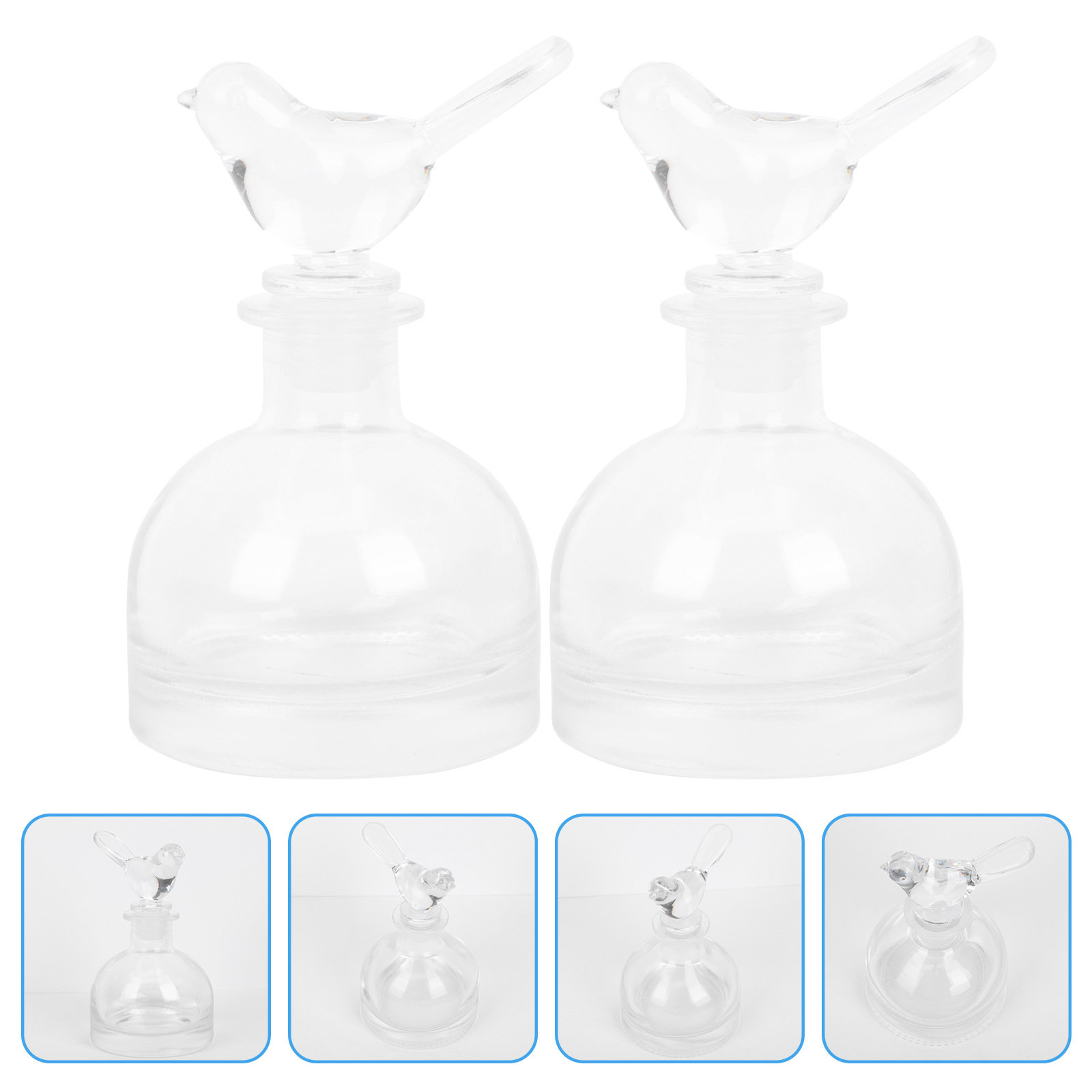 2Pcs Glass Perfume Bottles Pre - Home Fragrances 评论和价格