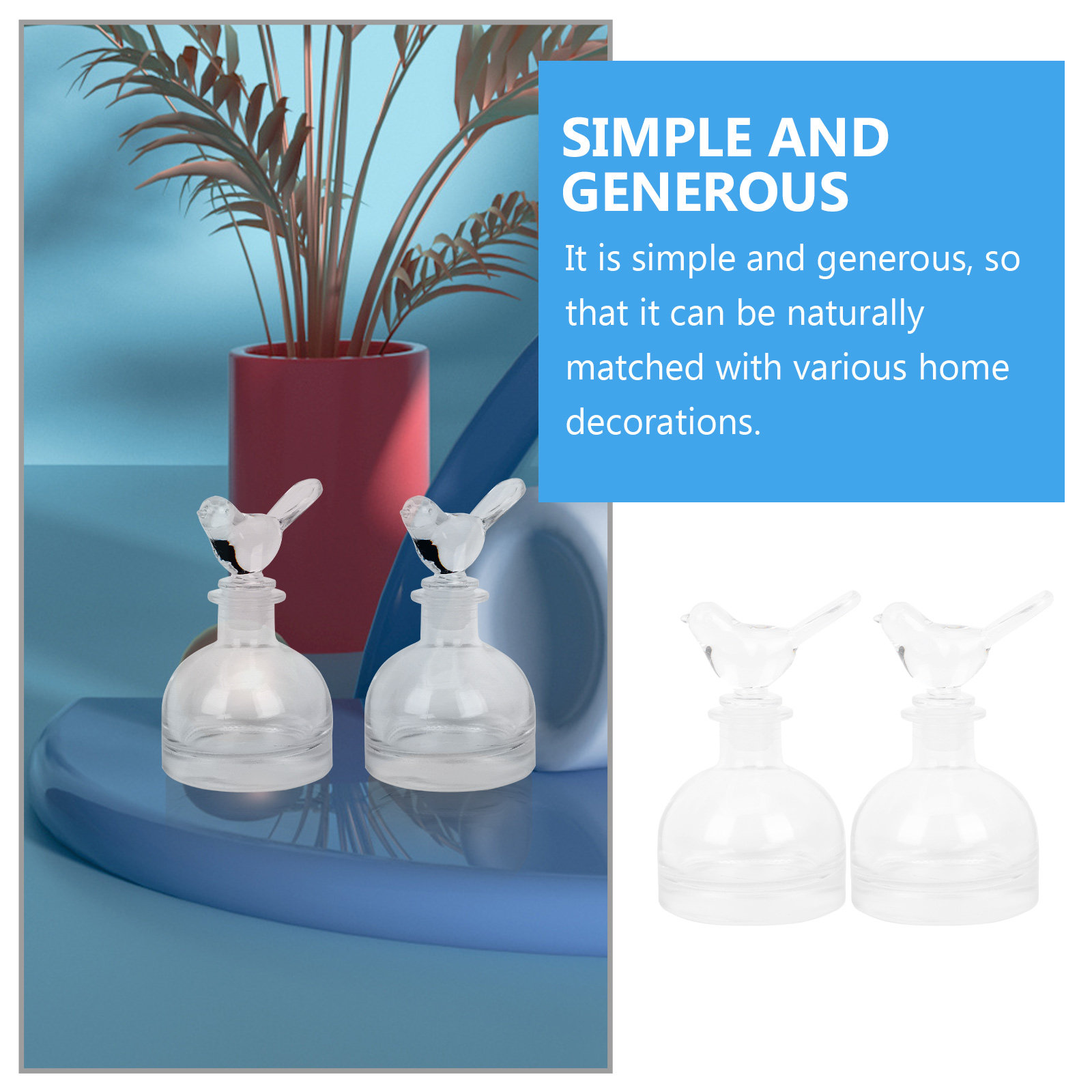 2Pcs Glass Perfume Bottles Pre - Home Fragrances 评论和价格