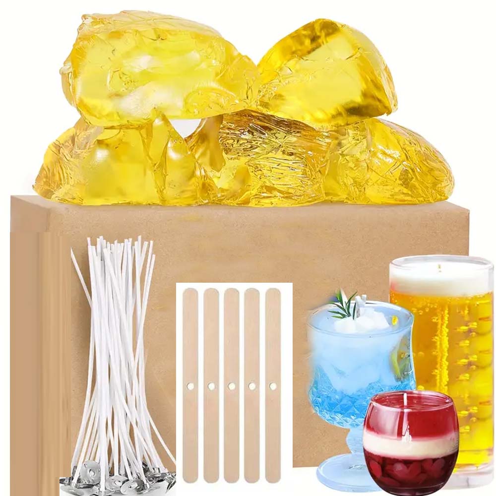200g Yellow Clear Gel Jelly Wa - Wooden Wick Candle 评论和价格