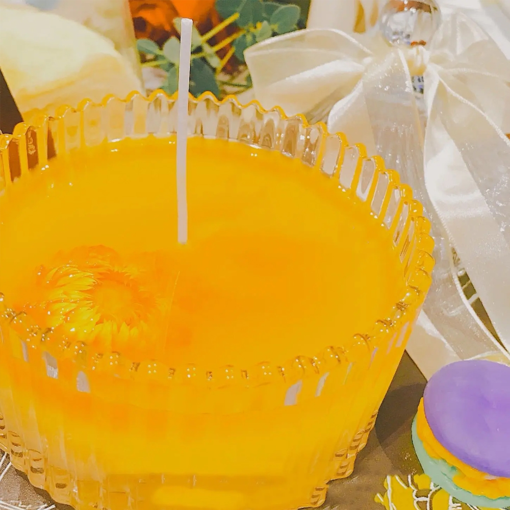 200g Yellow Clear Gel Jelly Wa - Wooden Wick Candle 评论和价格