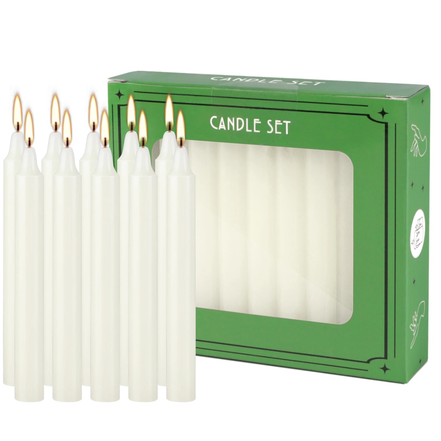 20-Pack 4-Inch Ivory White Dri - Quality Home Fragrance 评论和价格