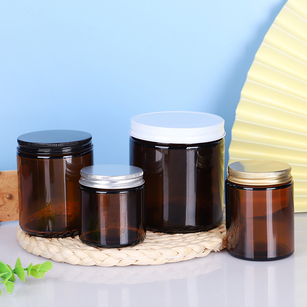 250ml brown&amber round shape  - Amber Jar Candle 评论和价格
