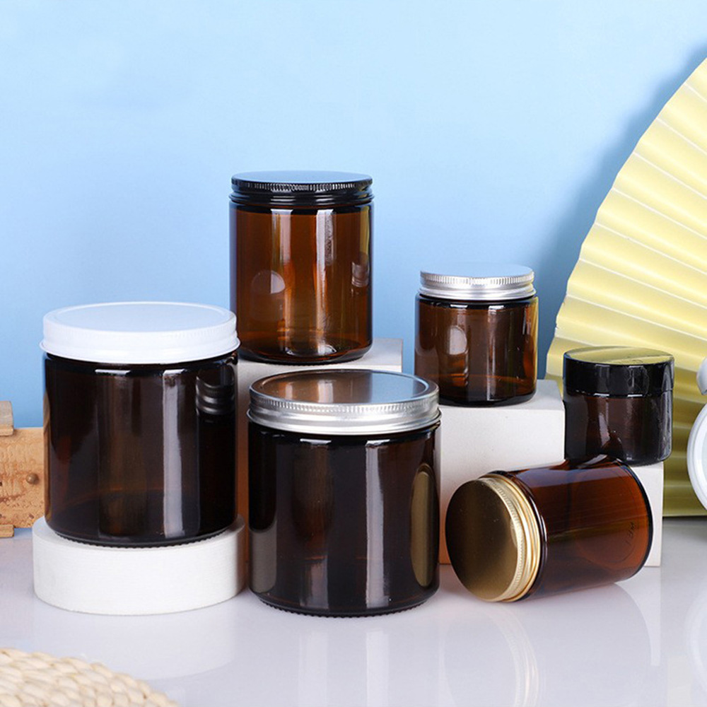 250ml brown&amber round shape  - Amber Jar Candle 评论和价格