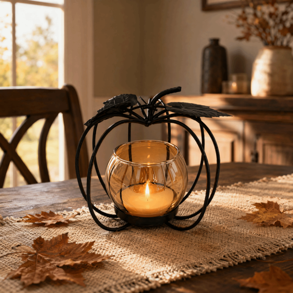Iron, Glass Iron Glass Candle  - Amber Jar Candle 评论和价格