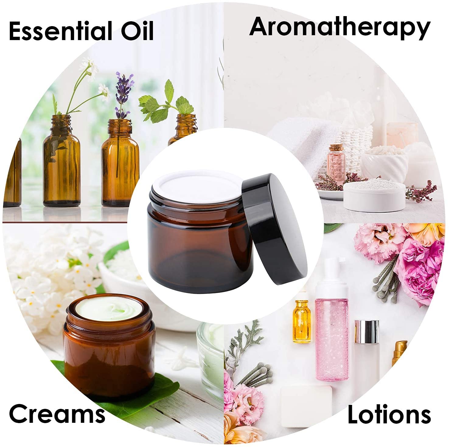 20pcs 5ml 10ml 15ml 20ml 30ml  - Amber Jar Candle 评论和价格