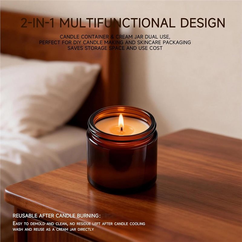 Leakproof Inner Lids, 12Pcs 2  - Amber Jar Candle 评论和价格