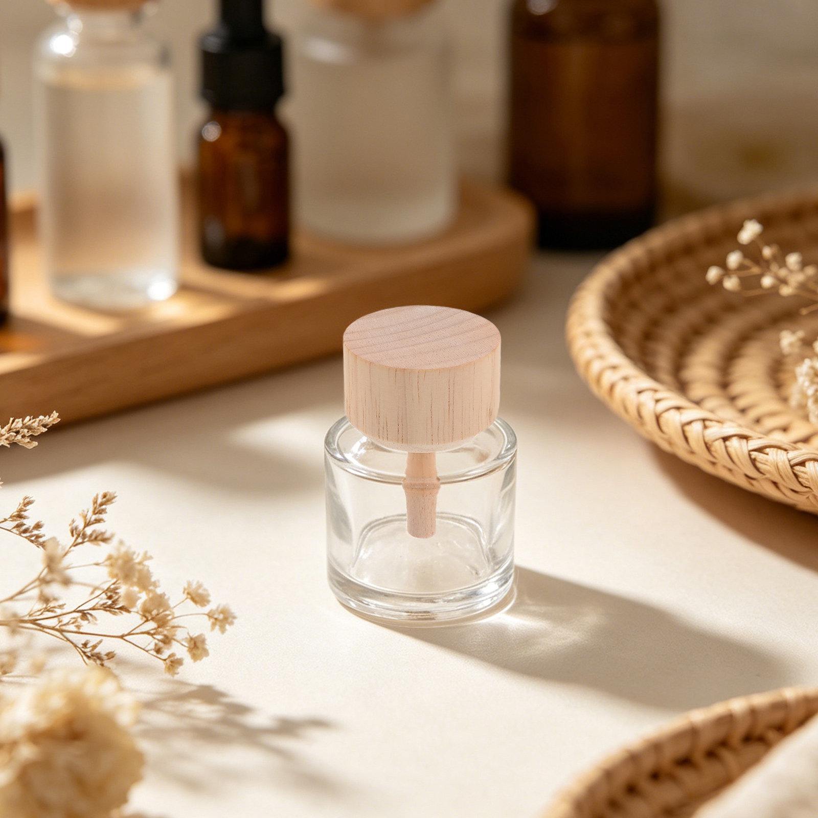2Pcs Clear Glass Reed Diffuser - Home Fragrances 评论和价格