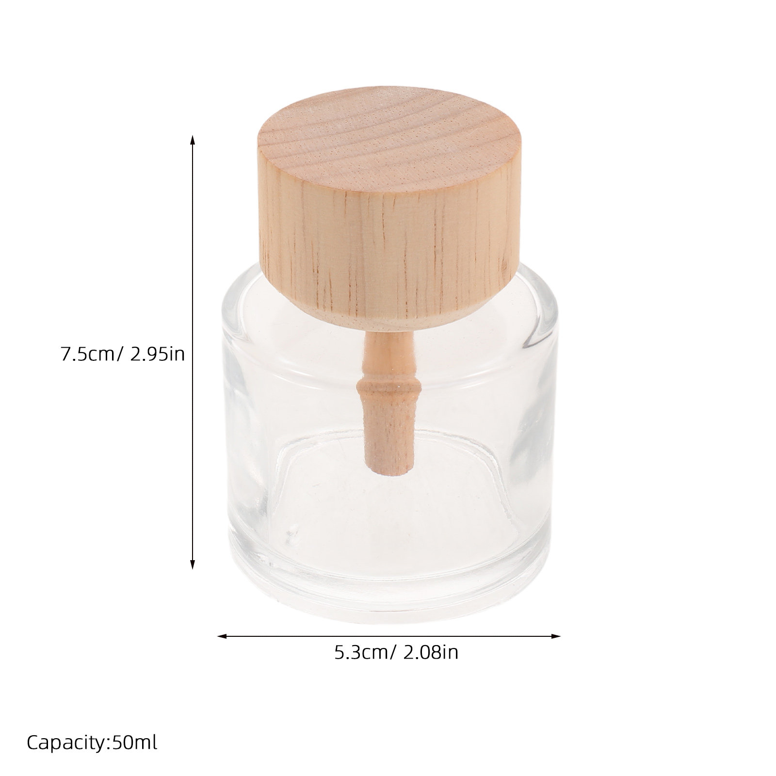 2Pcs Clear Glass Reed Diffuser - Home Fragrances 评论和价格