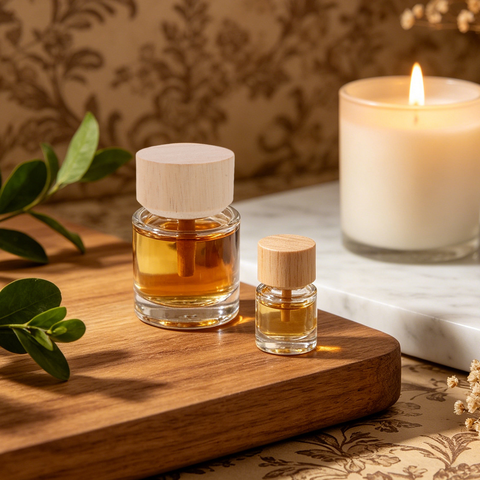 2Pcs Clear Glass Reed Diffuser - Home Fragrances 评论和价格