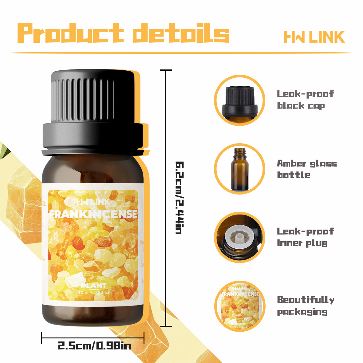 Frankincense Essential Oil 10m - Home Fragrance Essence 评论和价格